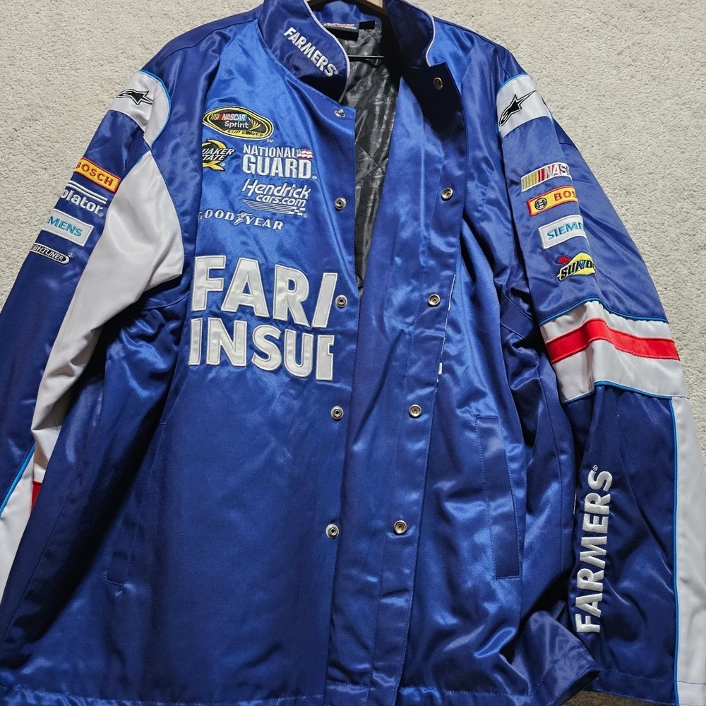 NASCAR Farmers Insurance Racing Jacket 2XL Men's Kasey Kahne Hendrick Motorsport - Picture 14 of 16